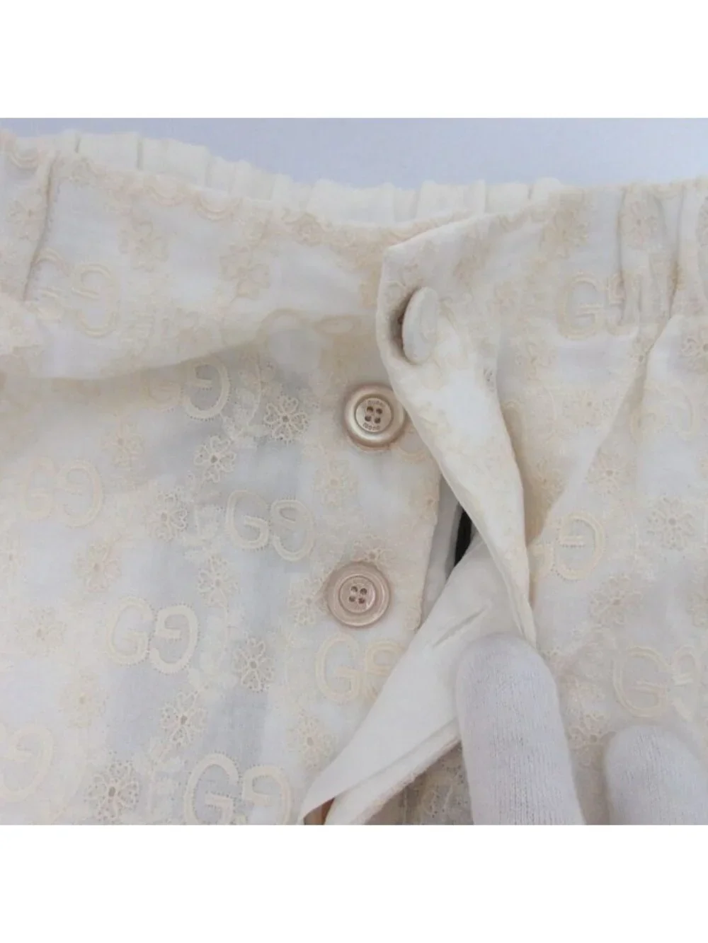 Gucci GG Jacquard Shorts White 36